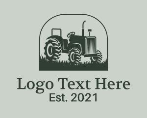 Farming - Vintage Farm Tractor logo design