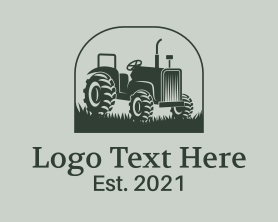 Vintage - Vintage Farm Tractor logo design