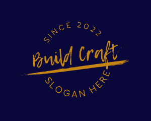 Grunge Casual Craft logo design