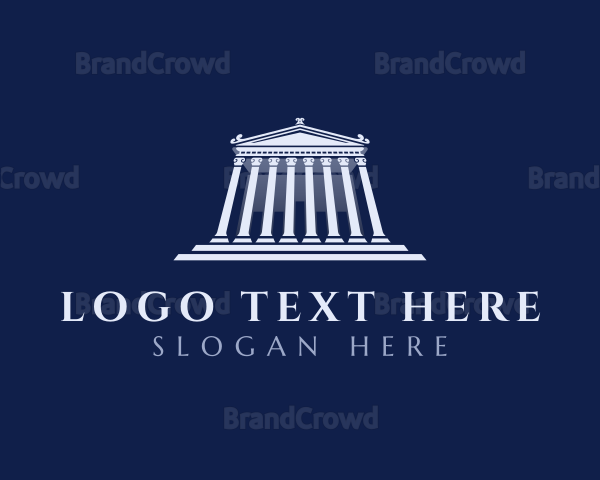 Roman Temple Architecture Logo