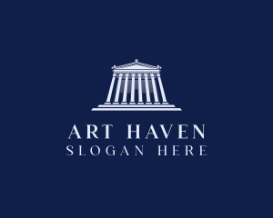 Roman Temple Architecture logo design