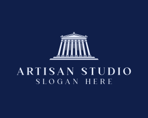 Roman Temple Architecture logo design