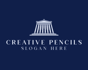 Roman Temple Architecture logo design