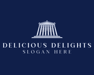 Roman Temple Architecture logo design