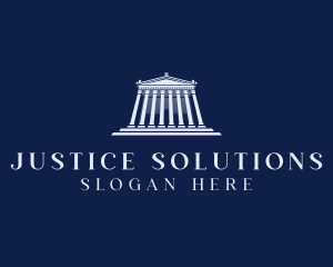 Judicial - Roman Temple Architecture logo design