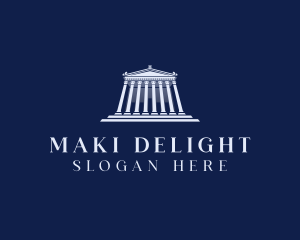 Roman Temple Architecture logo design