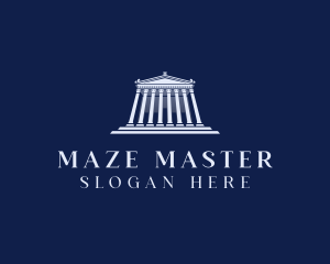 Roman Temple Architecture logo design