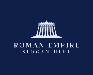 Roman Temple Architecture logo design