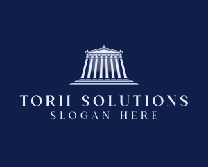 Roman Temple Architecture logo design