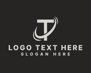 Designer - Logistics Swoosh Letter T logo design