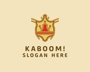 Barbarian - Royal Crown Banner logo design