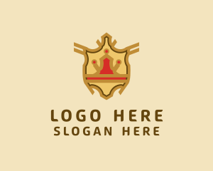 Gamer - Royal Crown Banner logo design