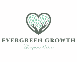 Growing - Nature Love Tree logo design