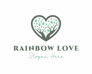 Nature Love Tree logo design