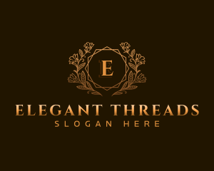 Elegant Floral Boutique logo design