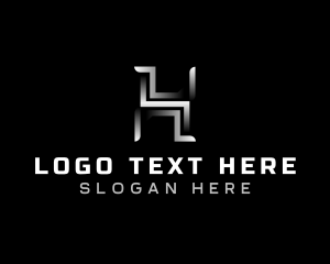 Letter H - Mechanical Industrial Tech logo design