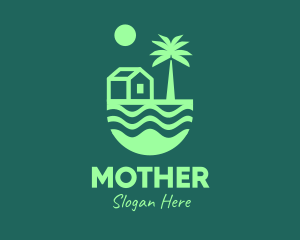 Housing - Green Beach House logo design
