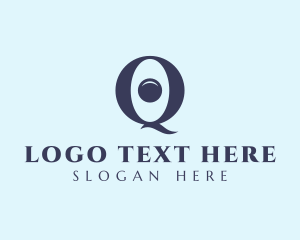 Letter Q - Optical Eye Letter Q logo design