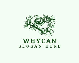 Digicam - Floral Photography Camera logo design