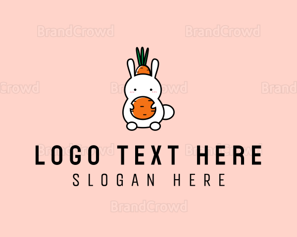 Bunny Carrot Hat Logo