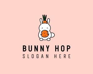 Bunny Carrot Hat logo design
