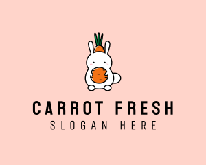 Carrot - Bunny Carrot Hat logo design
