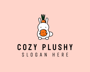 Bunny Carrot Hat logo design