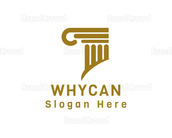 Elegant Column Pillar Logo