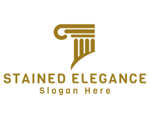 Elegant Column Pillar logo design