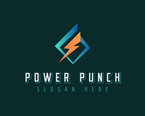 High Voltage Electric Power logo design