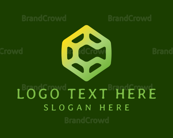 Modern Hexagon Gradient Letter C Logo