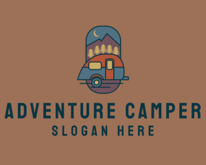 Camper - RV Outdoor Camper logo design