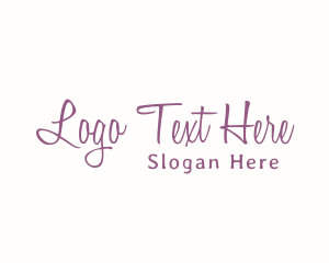 Celebrity - Feminine Signature Wordmark logo design