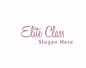 Feminine Signature Wordmark logo design