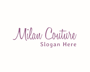 Feminine Signature Wordmark logo design