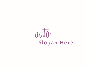 Creative - Feminine Signature Wordmark logo design