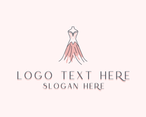 Gown - Fashion Dress Clothing logo design