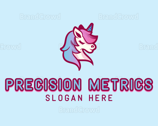 Mythical Unicorn Horse Logo