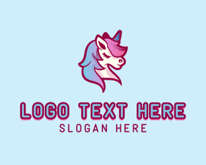 Pegasus - Mythical Unicorn Horse logo design
