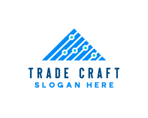 Trading - Trading Statistics Triangle logo design
