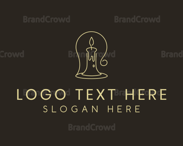 Candle Wax Lamp Logo