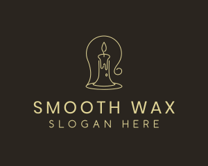 Wax - Candle Wax Lamp logo design