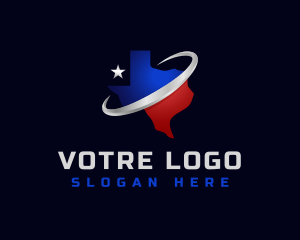 United States - Texas Map Star logo design