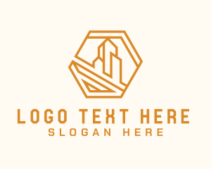 Hexagon - Hexagonal Apartment Realty logo design