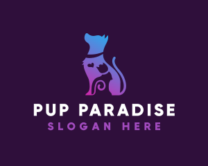 Dog Cat Vet logo design