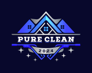 Power Wash Cleaning Sanitation logo design