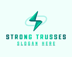 Thunder Power Letter S logo design