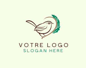 Nest - Robin Bird Aviary logo design