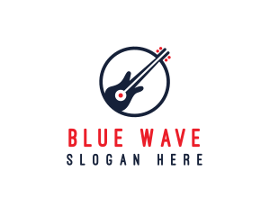 Blues - Guitar Music Studio logo design