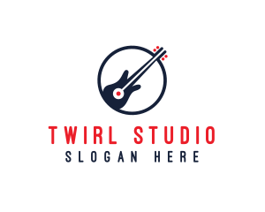 Guitar Music Studio logo design